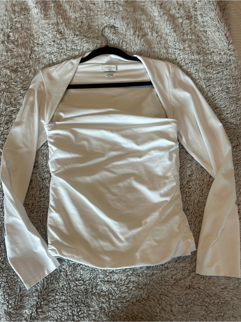 Aritzia Contour Flourish White Longsleeve